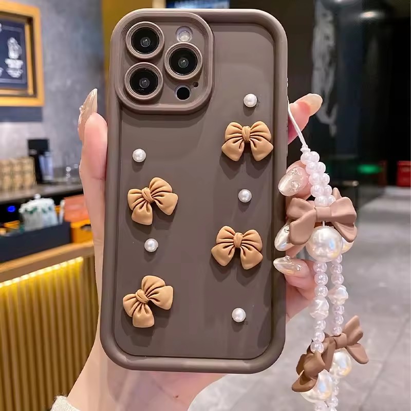 Xiaomi Poco X6 - With Bracelet 3D Pearl Pink Bow