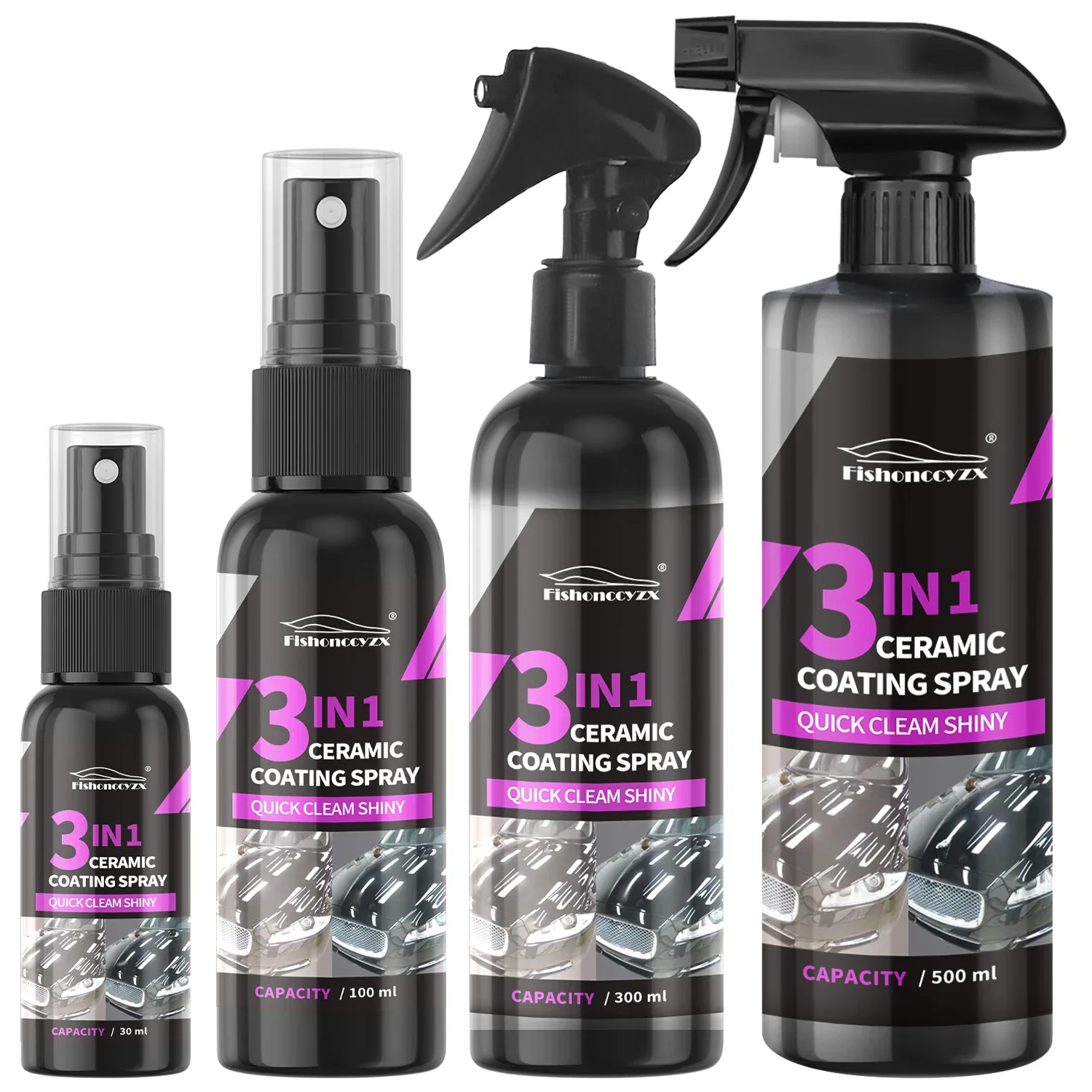Nano Liquid Coating - 3-in-1 Auto Keramik-Flüssigbeschichtungsspray Nano-Kristall Hydrophobe Schicht