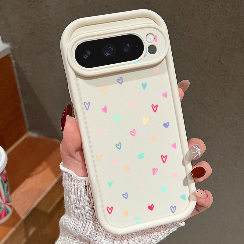 Bunte kleine Herzen weiche Hül – Google Pixel 8A Bewertung und Preis