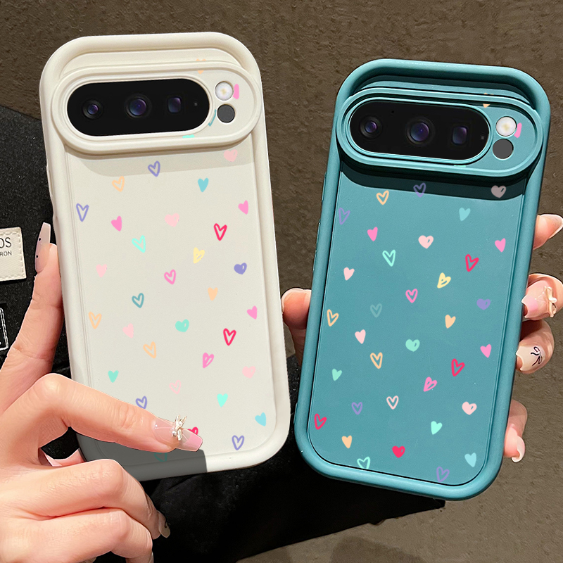 Bunte kleine Herzen weiche Hül – Google Pixel 8A Bewertung und Preis